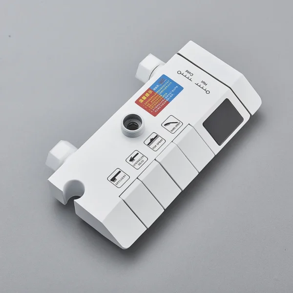Gun Grey Piano Digital 4 Function Shower Set Bathroom Faucets Hot Cold Waterfall Digtial Display Tap Rainfall Shower System