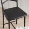 Bar Stools Set of 4, Counter Height Bar Chairs with Back and Thick Cushion, 26 Inch
