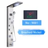 Sf0878a9be592484fa96cd09df7aaff0cU.webp LED Shower Panel Waterfall Rain Digital Display Shower Faucet System Set Bathroom Column Mixer With SPA Massage Jet