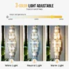 Sf2a1e64c4d59428c8a810d05454959d7j.webp Modern Crystal Wall Lamp 3-Layer Wall Crystal Sconce Light E14 Led Corn Lights