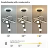 Sf35cfce0fccb48308203245371632116N.webp Lollipop-Shaped LED Pendant Light, with Three Adjustable Light Colors, Remote Control/Switch Operation, and Adjustable Height