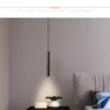 Nordic LED Cord Pendant Lighting for Kitchen Bedside Adjustable Line Suspended Hanging Lamps Chandelier