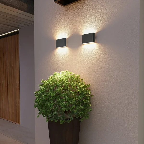 Nordic Wall Light  Aluminum IP65 Waterproof Indoor Wall Lamp Up Down Corridor Lights for Home Stairs