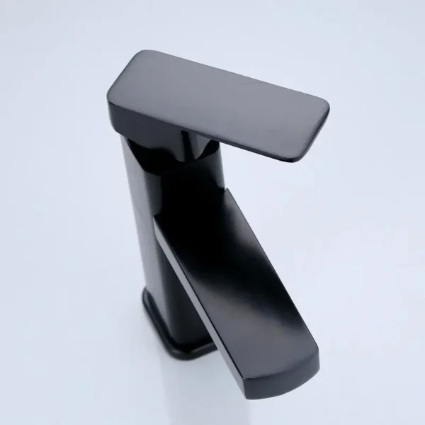 Bathroom Faucets Black/Chrome Hot and Cold Mixer Faucets Vanity Bathroom Kitchen Deck Mounted Bathroom Sink Faucets
