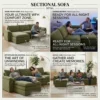 Sf874f066bf154c87a1f72c66df75570fP.webp Modern Cloud Modular Sofa Set, Soft Thick Memory Foam, Frameless Couch with Pillows, Easy Assembly for Living Room Bedroom
