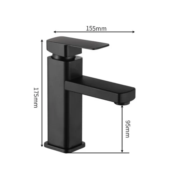 Bathroom Faucets Black/Chrome Hot and Cold Mixer Faucets Vanity Bathroom Kitchen Deck Mounted Bathroom Sink Faucets
