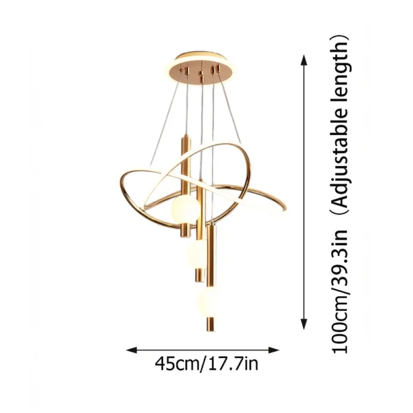 Sf9385b8ea84243dda92ddcbe62654934q.webp Lollipop-Shaped LED Pendant Light, with Three Adjustable Light Colors, Remote Control/Switch Operation, and Adjustable Height