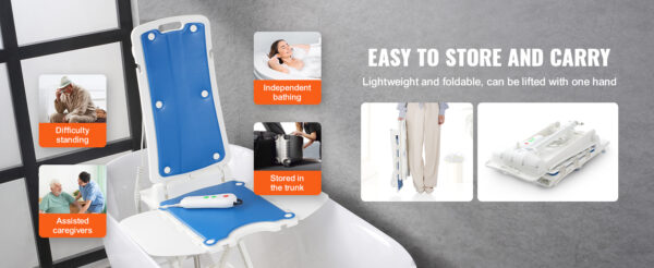 Electric Chair Lift Devices to Lift Elderly off Floor, Height Adjustable, Support Up to 310 LBS,  for Seniors, Patient