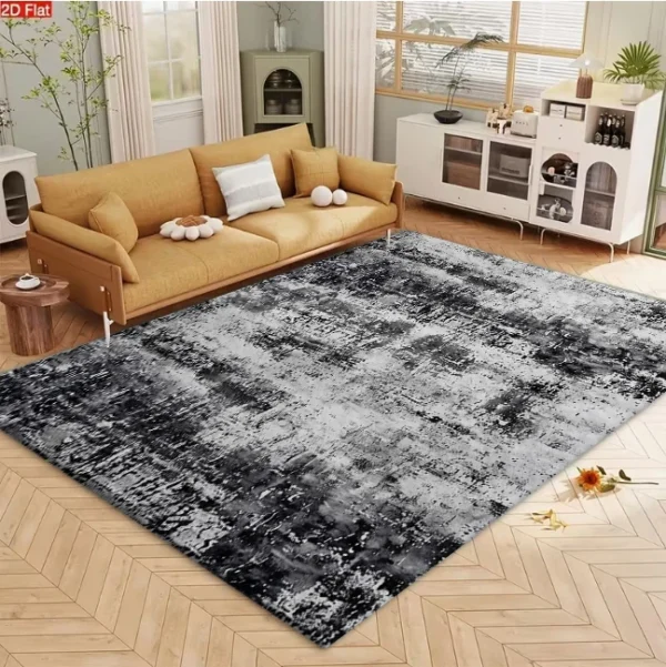 S030fba3d5fff4b28bd0d975f046ea7ae8.webp Stroke Abstract Area Rug Grunge Distressed Non‑Slip Carpet Floor Mat for Living Room Bedroom Home Decor