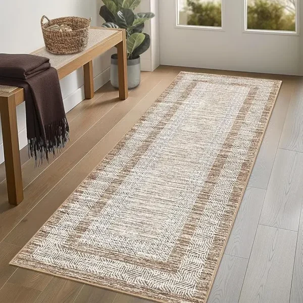 S0ab98d1ed3db442e83c00958dee95393y.webp Modern Bordered Runner Rug Soft Non Slip Runner Washable Floor Carpet
