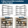 S0b357d34de75428f9bdf2c6f82dccaa97.webp Heavy Duty Storage Shelves 4/5 Tiers Metal Shelving Unit Adjustable Organization Pantry Shelves for Kitchen Garage Commercial