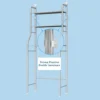 3-Tier Over the Toilet Storage, Metal Bathroom Shelve, Over Toilet Bathroom Organizer, Space Saver Bathrooms Shelve for Restroom Laundry Balcony