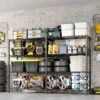 S18bccd052d8540a2899d70acdd534ac63.webp Heavy Duty Storage Shelves 4/5 Tiers Metal Shelving Unit Adjustable Organization Pantry Shelves for Kitchen Garage Commercial