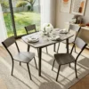 S19a0eab92e03462daa017a1085201acdt.webp Dining Table Set For 4, 43 Inch Kitchen Table And 4 Chairs With Storage Shelf, 5 Piece