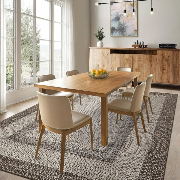 S1ba53d917f334d7da82f952fecf4d39dE.webp Garvee 8X10FT Boho Braided Carpets for Living Room Rugs Home Decor Non Shedding Carpet Moroccan