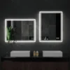 S216f466f29574f6d9e9a6ab2dda7ce38x-1.webp LED Bathroom Mirror, Frameless Backlit Vanity Mirror, Dimmable 3-Color Light, Anti-Fog, Touch Sensor