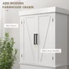 Tall Kitchen Pantry Storage Cabinet with Barn Doors and Drawer, 72"