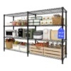 S25f26be1738e44dea46335262b639bcfr.webp Heavy Duty Storage Shelves 4/5 Tiers Metal Shelving Unit Adjustable Organization Pantry Shelves for Kitchen Garage Commercial