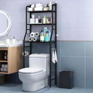 S2d50a9185d08475991d52808a33aab03f.webp 3-Tier Over the Toilet Storage, Metal Bathroom Shelve, Over Toilet Bathroom Organizer, Space Saver Bathrooms Shelve for Restroom Laundry Balcony