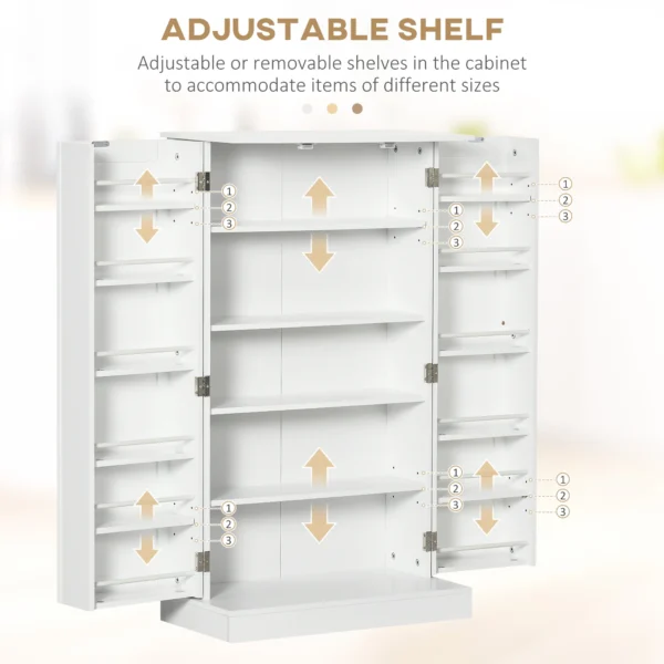 S3d8d4f1b94594597a3e8e5305c984e00d-1.webp Modern Kitchen Pantry Freestanding Storage Cabinet with Double Doors Adjustable Shelves for kitchen, 41"