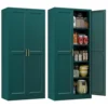 Metal Kitchen Pantry Storage Cabinet with Doors and Shelves, 71"