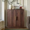 Wine Bar Cabinet, Mid Century Modern Sideboard, Wood Texture, 31.5", Dining Room, Living Room, Kitchen