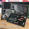 Kitchen Knife Set Stainless Steel Knife, 6-Piece Kitchen Tool Set, Fruit Knife, Essential Cooking Tools for Restaurants