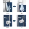 3-Tier Over the Toilet Storage, Metal Bathroom Shelve, Over Toilet Bathroom Organizer, Space Saver Bathrooms Shelve for Restroom Laundry Balcony