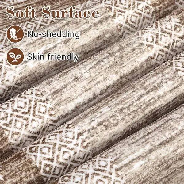S9ec67b7c84724ad09be5900f8c0328afA.webp Modern Bordered Runner Rug Soft Non Slip Runner Washable Floor Carpet