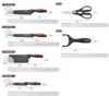 Kitchen Knife Set Stainless Steel Knife, 6-Piece Kitchen Tool Set, Fruit Knife, Essential Cooking Tools for Restaurants