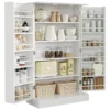 Sb85fcd18d3f44e1dbf082b35a711bc7cm.webp Modern Kitchen Pantry Freestanding Storage Cabinet with Double Doors Adjustable Shelves for kitchen, 41"