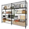 Sbb276d7c63154c35b2d7b1aa114f6c5bY.webp Heavy Duty Storage Shelves 4/5 Tiers Metal Shelving Unit Adjustable Organization Pantry Shelves for Kitchen Garage Commercial
