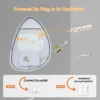 Bathroom Mirror LED Wall Mounted Vanity Mirror with 3 Lighting Colors, Touch Sensor, Anti-Fog, Backlit Light, Irregular Pebble Shape