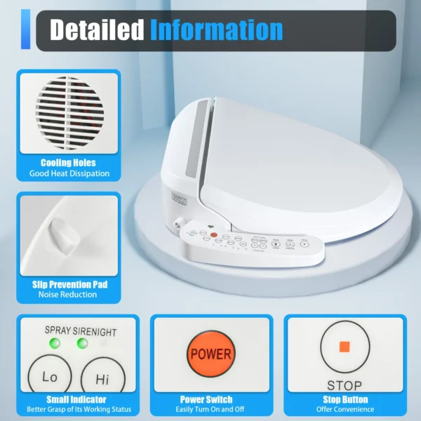 Scef2296ca6464b6c953cf5b9862715403.webp Electric Bidet Toilet Seat Smart Automatic Deodorization Elongated Heated Self Cleaning for Bathroom
