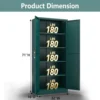Metal Kitchen Pantry Storage Cabinet with Doors and Shelves, 71"