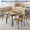 Se0d3a69c40ff46b798617d39170742f9l.webp Dining Table Set For 4, 43 Inch Kitchen Table And 4 Chairs With Storage Shelf, 5 Piece