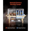 8 Qt 2 4 Pack Chafing Dish Buffet Set Stainless Steel Chafer with 4 Full Size Pans Rectangle Catering Warmer Server