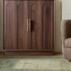 Wine Bar Cabinet, Mid Century Modern Sideboard, Wood Texture, 31.5", Dining Room, Living Room, Kitchen