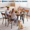 Sef0f3f2a1ab04f41bd88adcf30a4965bi.webp Dining Table Set For 4, 43 Inch Kitchen Table And 4 Chairs With Storage Shelf, 5 Piece