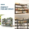 Sefd98a2cc6344db5a847fde478e3c438j.webp Heavy Duty Storage Shelves 4/5 Tiers Metal Shelving Unit Adjustable Organization Pantry Shelves for Kitchen Garage Commercial