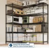 Sfe382fcd03314b6fbb9d7ddabc0976e6A.webp Heavy Duty Storage Shelves 4/5 Tiers Metal Shelving Unit Adjustable Organization Pantry Shelves for Kitchen Garage Commercial