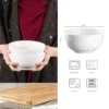 10 Ounce Porcelain Bowls Set 8 Pack Premium White Ceramic Bowls for Cereal, Soup, Salad, Pasta, Microwave & Dishwasher Safe