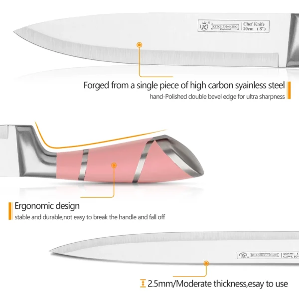 S996be13c2cc0409ba1310596a4ea1b06j.webp 9PCS Kitchen Knife Set Stainless Steel Hollow Handle Sharp Meat Cutting Cooking Knife Scissors Bread Knife Fruit Peeler
